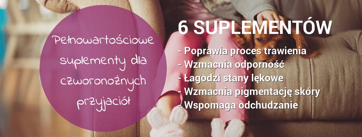 Witaminy dla psów, alergia pokarmowa u psa, biegunka u psa, ładna sierść, preparaty witaminowe, stawy i kości u psa, suplement dla psa